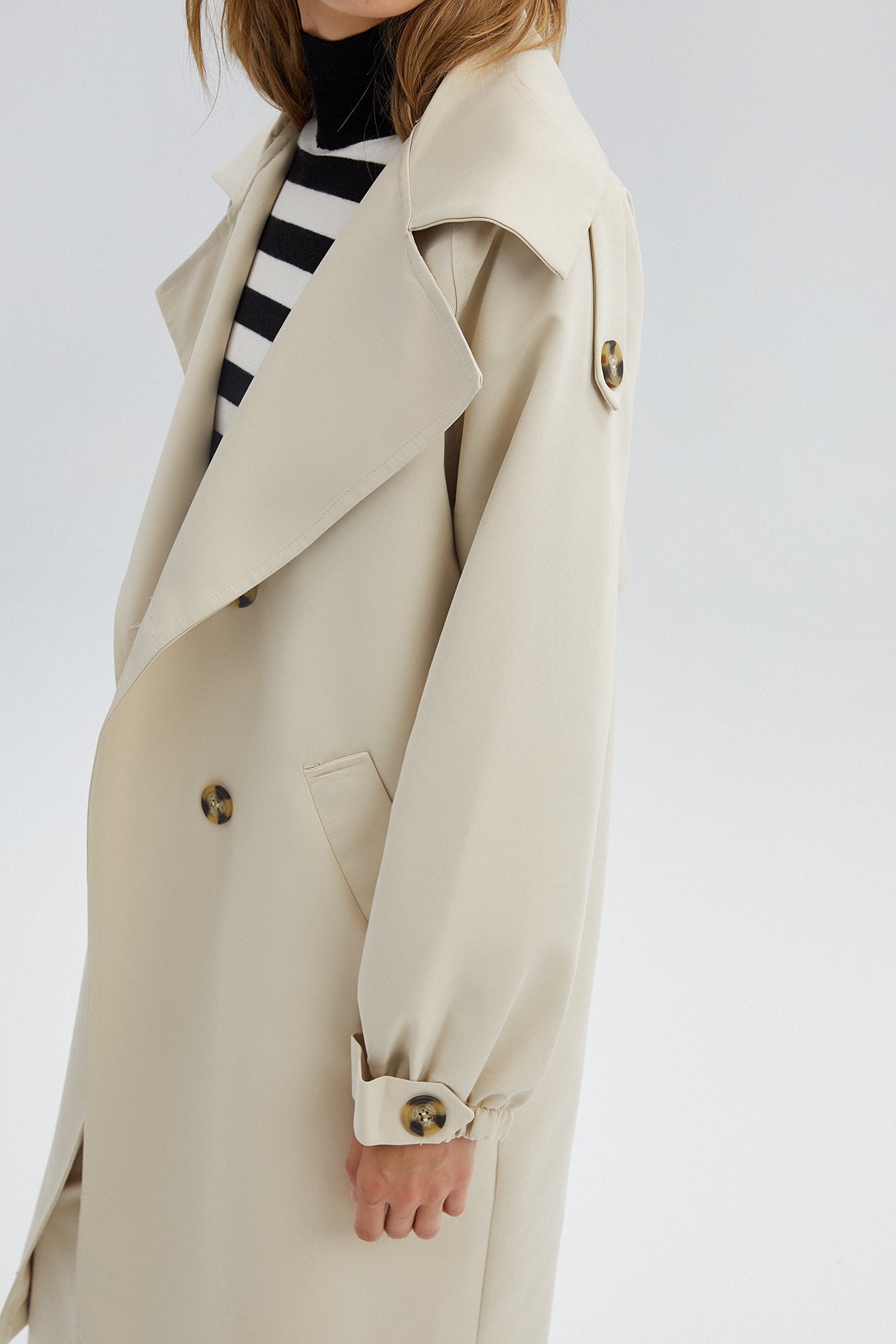 Prive Double Breasted Trench Coat