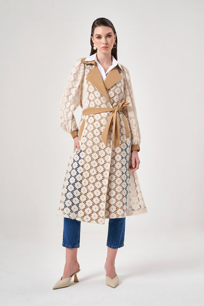 Upcycled Lace Coat S/M For Buy Only