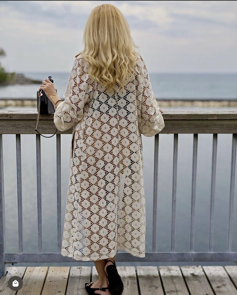 Upcycled Lace Coat S/M For Buy Only