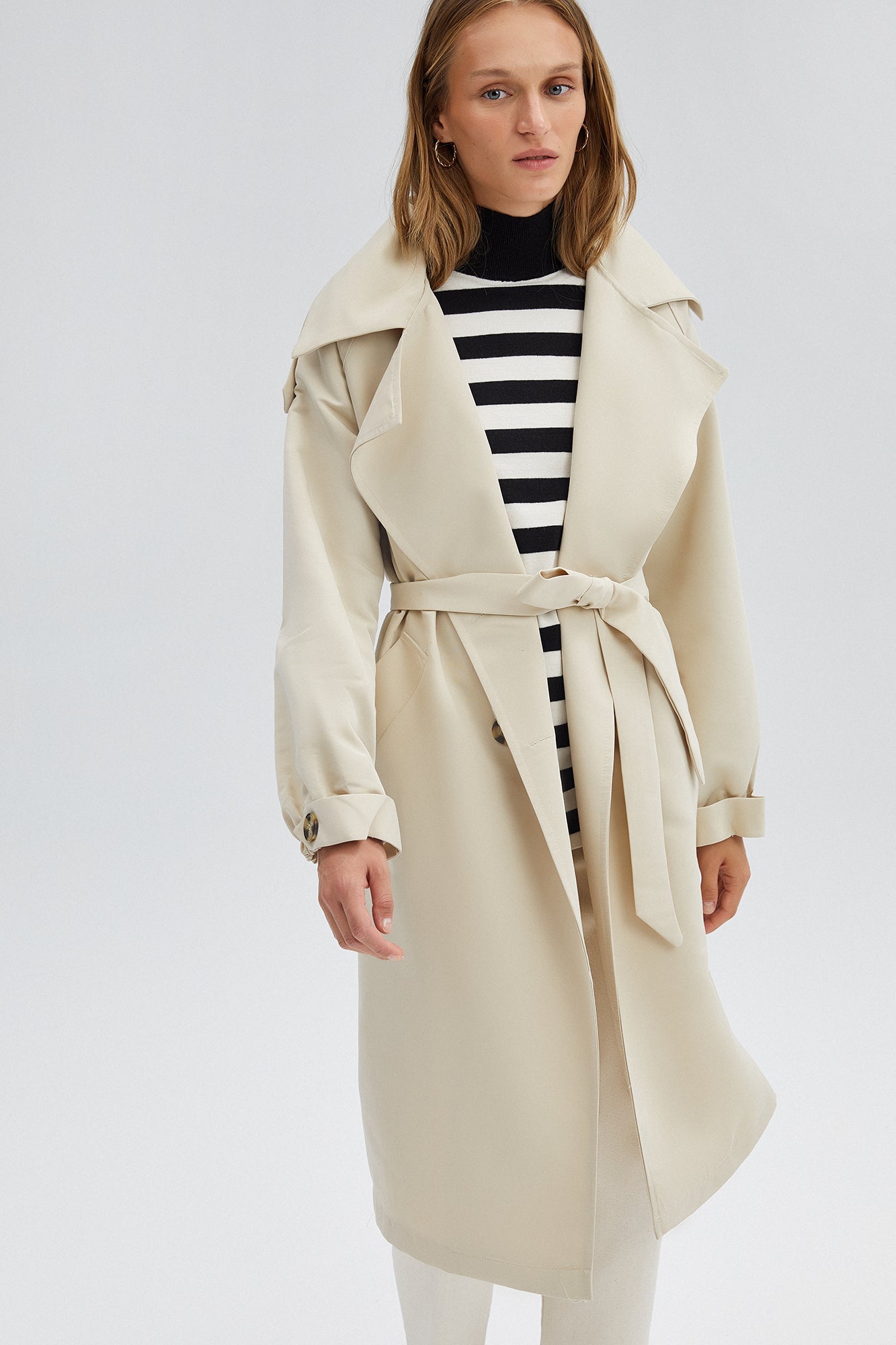 Prive Double Breasted Trench Coat