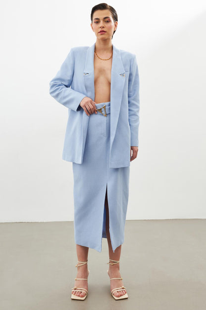 Fashionable And Elegant Skirt Baby Blue