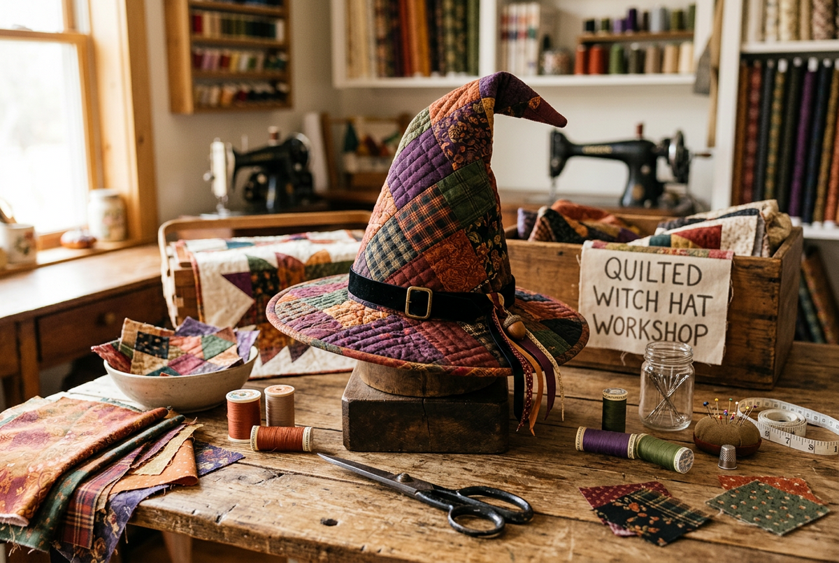 🎃🧙♀️ Quilted Witch Hat Workshop! Hamilton