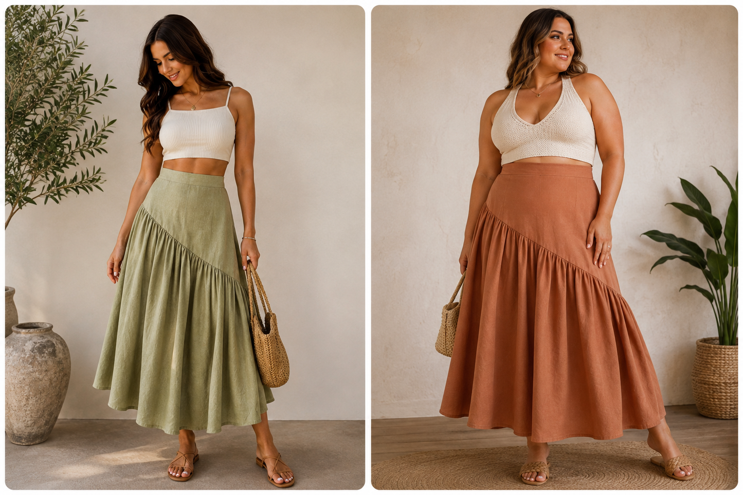 Asymmetrical Gathered Skirt Workshop Live, Online Lesson
