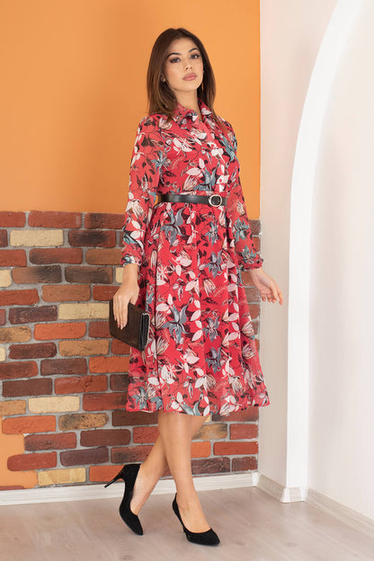 Elegant and professional red dress