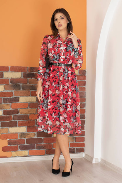 Elegant and professional red dress