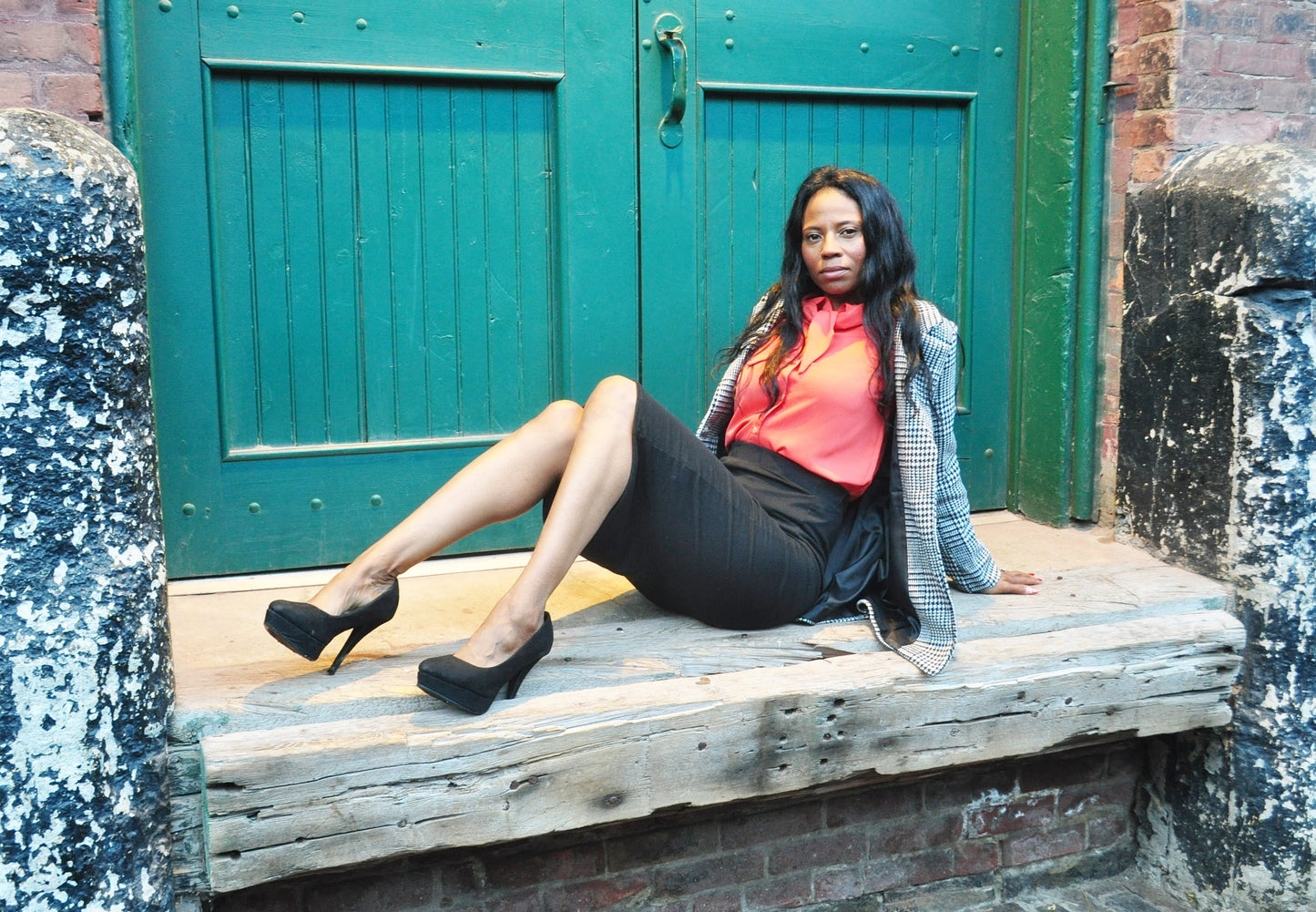 Classic Black And White Blazer